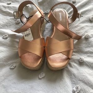 Rose gold Espadrilles